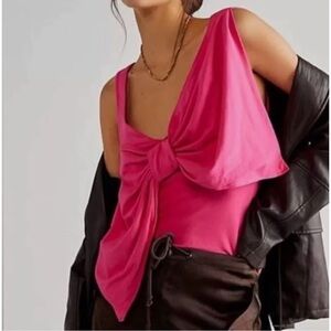 Free People Hot Pink Tank Top